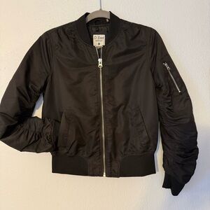 Classic Black Bomber Jacket